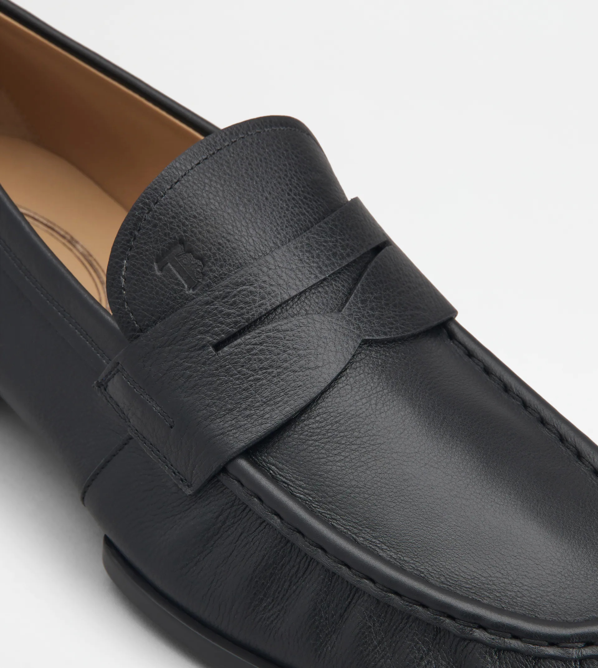 LOAFERS IN LEATHER - BLACK - 5