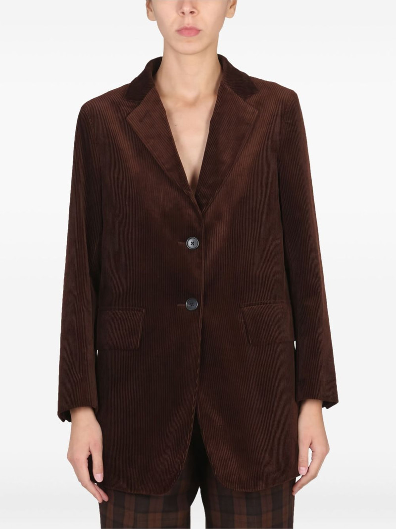 corduroy single-breasted blazer 1
