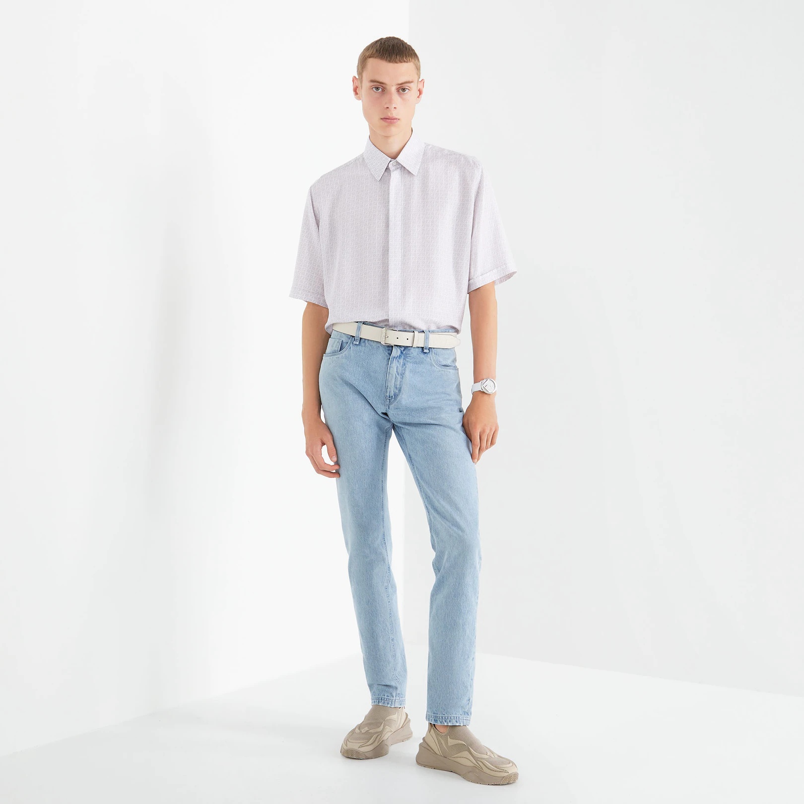 Lilac silk shirt - 4