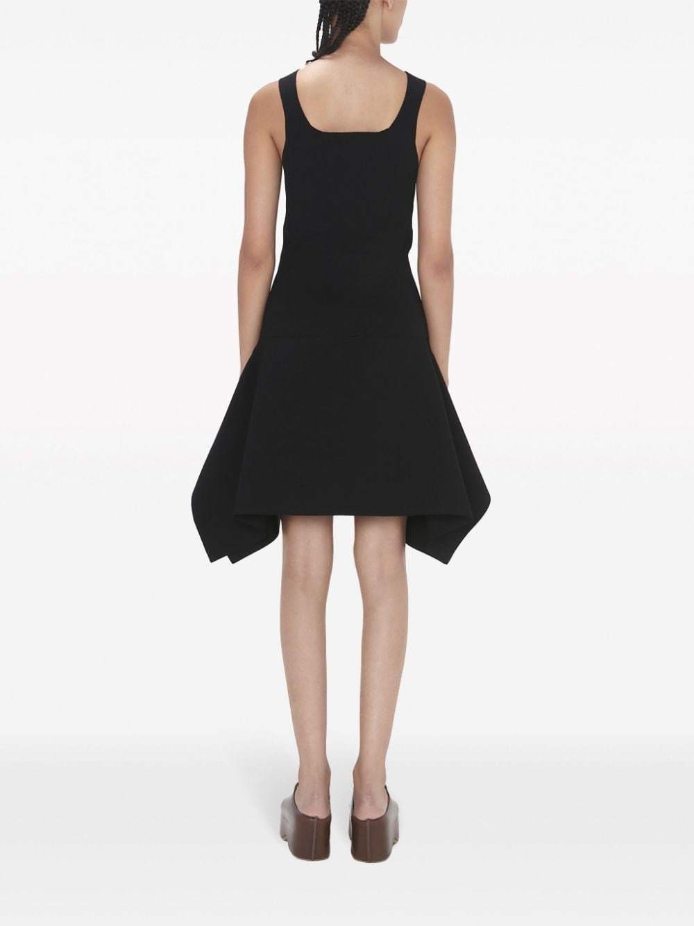 Anchor-embroidered square-neck tank top - 3