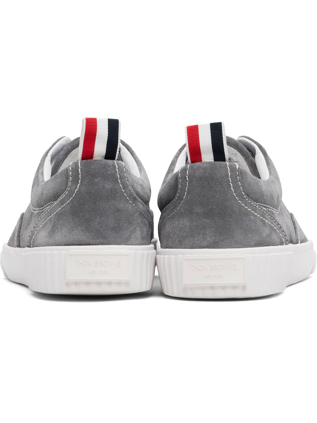 Gray Calf Suede Heritage Sneakers - 2