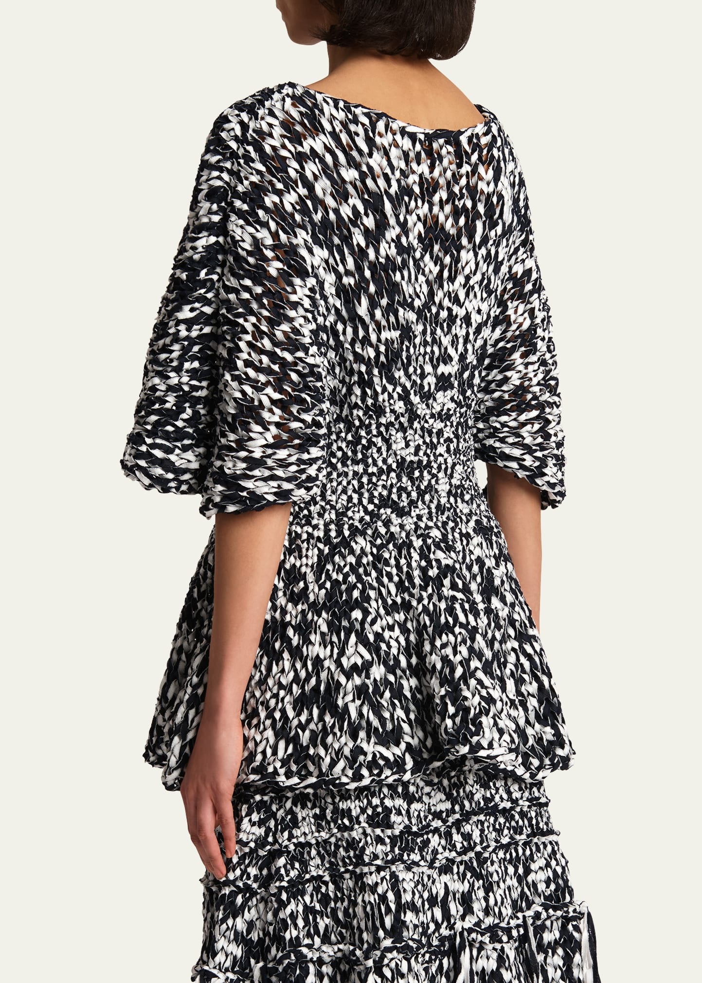 Mathilde Peplum Batwing Cotton Top - 3