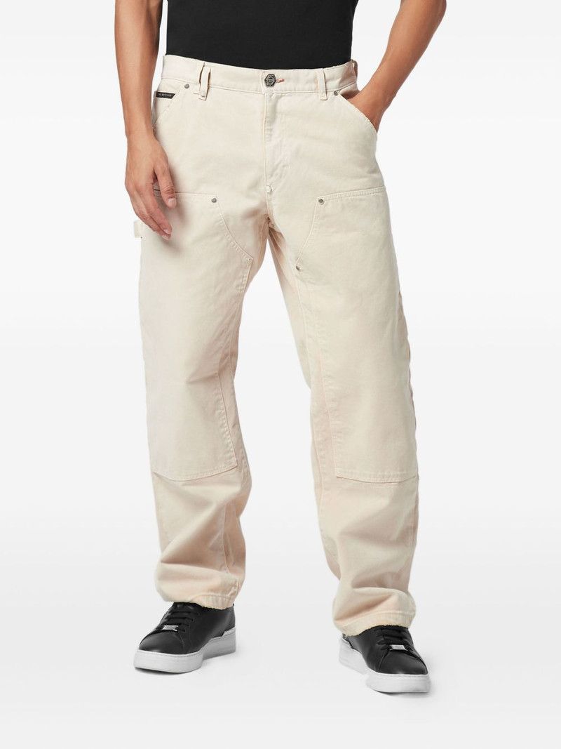 PHILIPP PLEIN distressed carpenter pants outlook