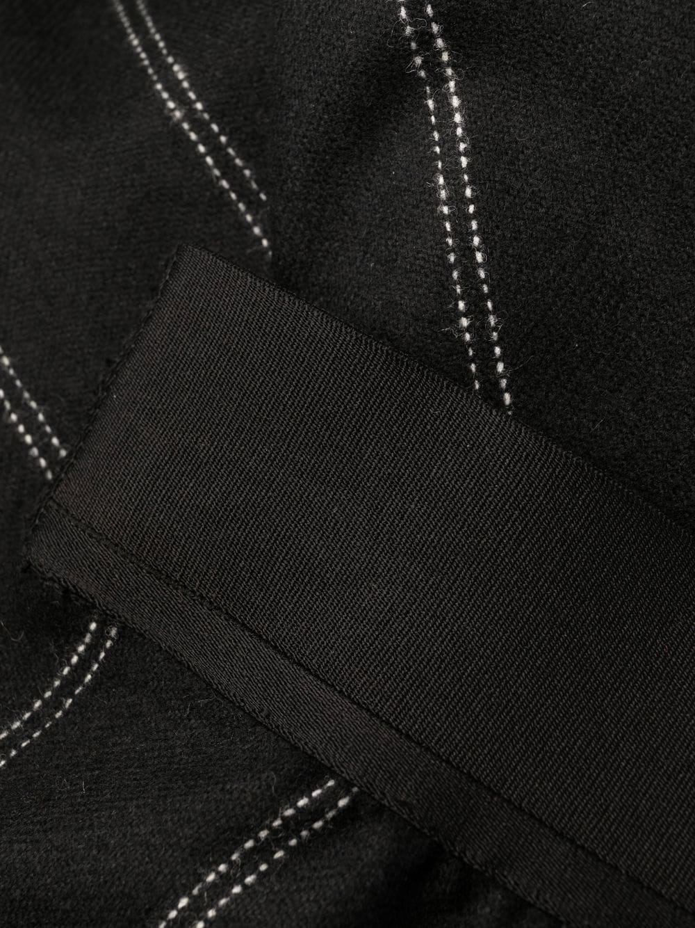 stitch detailing cropped trousers - 6