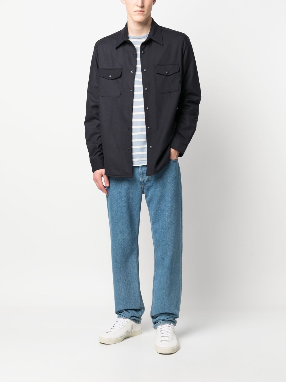 long-sleeve padded shirt - 2