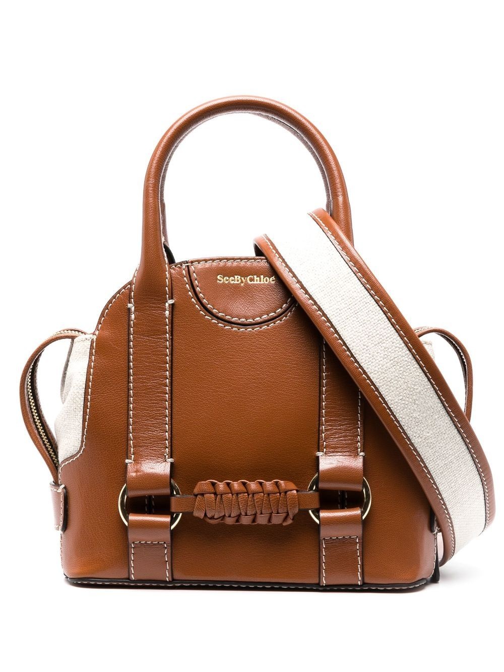 Saddie leather tote bag - 1