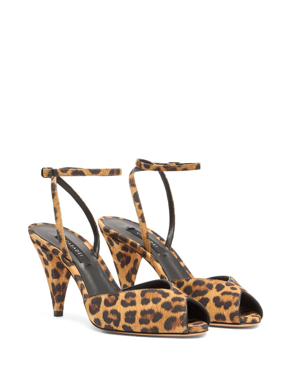 80mm Venus Malesia leopard-print ankle-strap sandals - 2