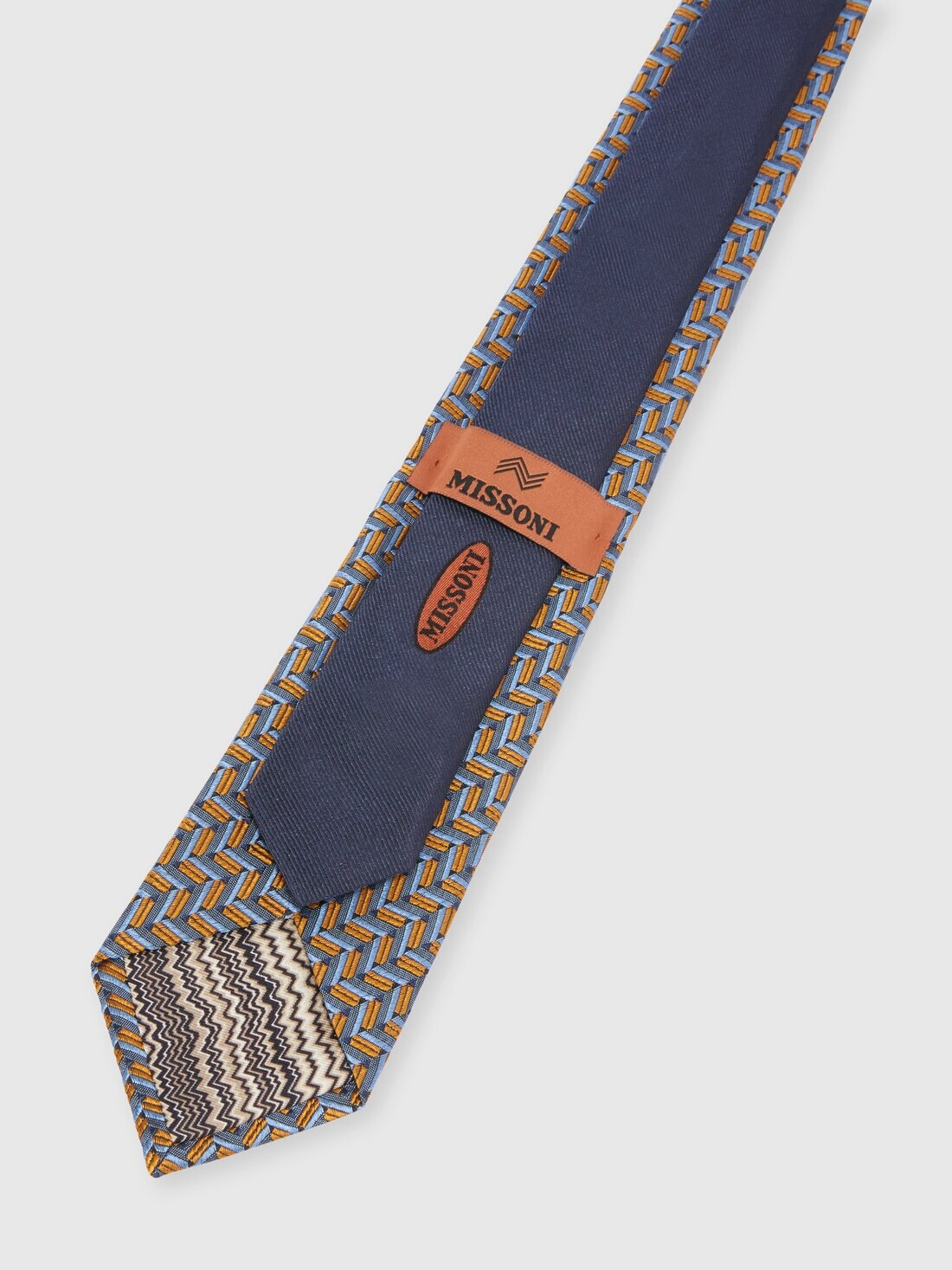 Patterned silk tie - 3