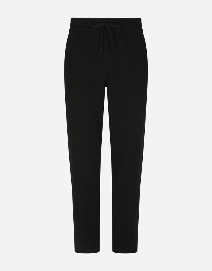 Cashmere jogging pants with DG logo - 1