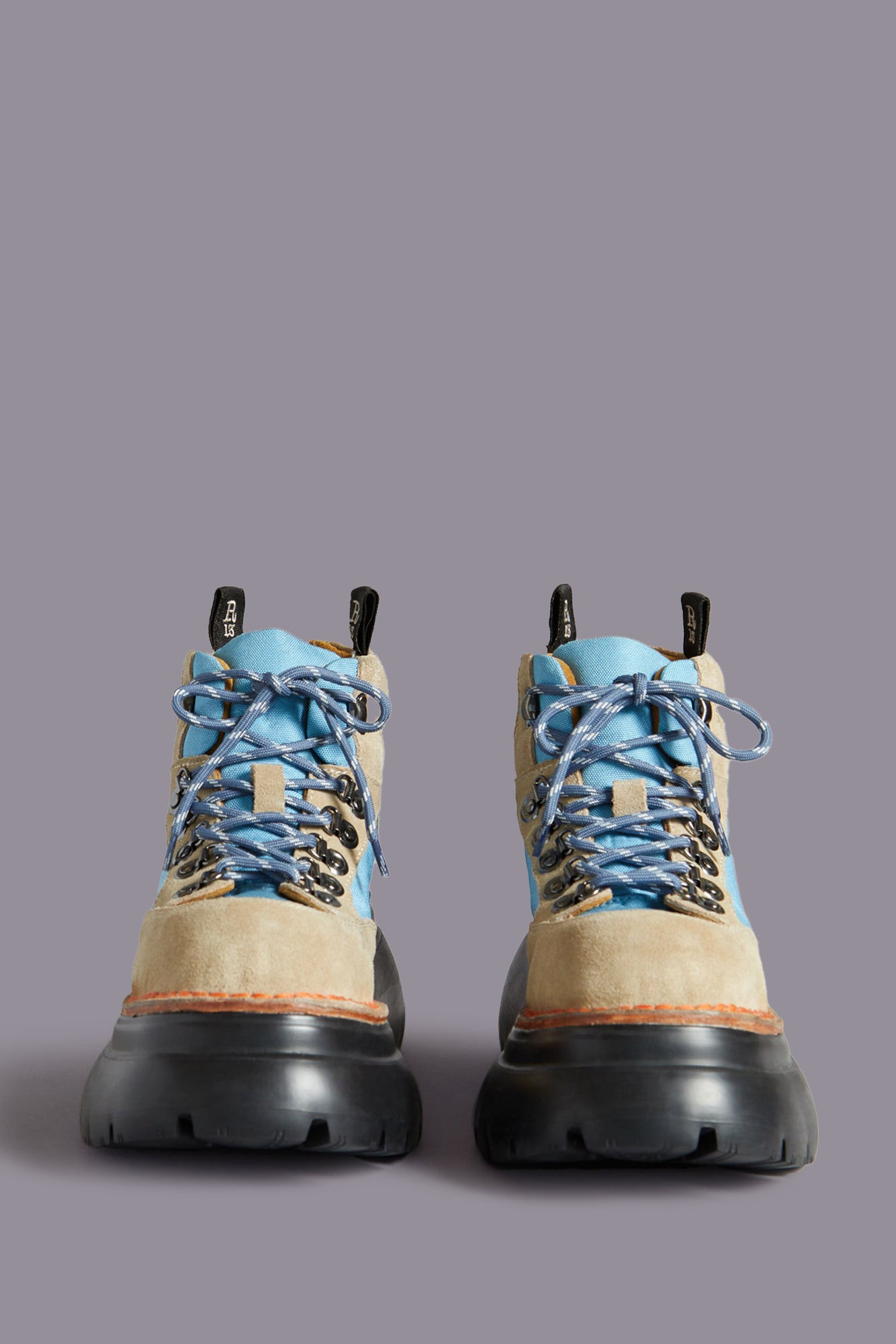 BULKY TRAILBLAZER BOOT - STONE AND BLUE - R13 - 2