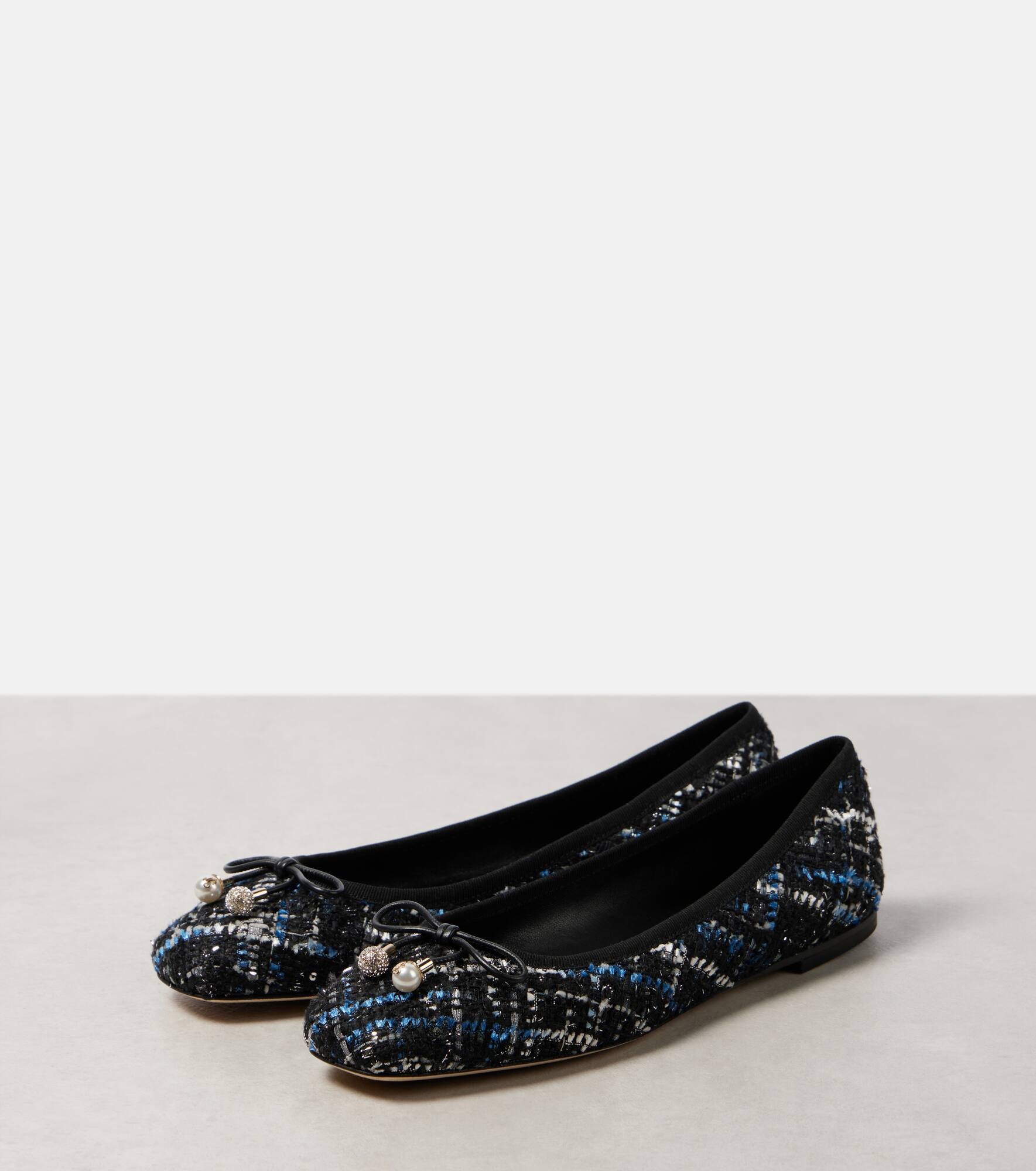 Elme tweed ballet flats - 4