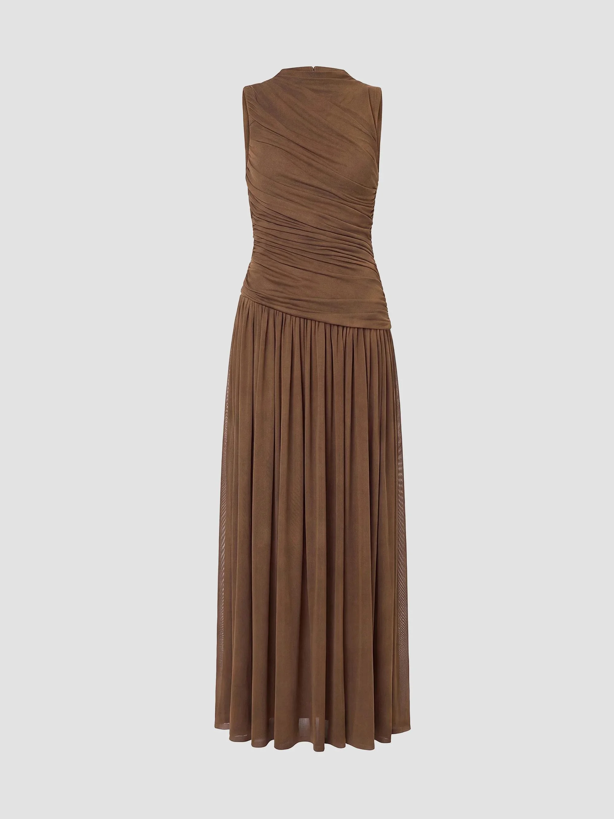 Women's Misha Asymmetric Sleeveless Maxi Dress - Olive - 1