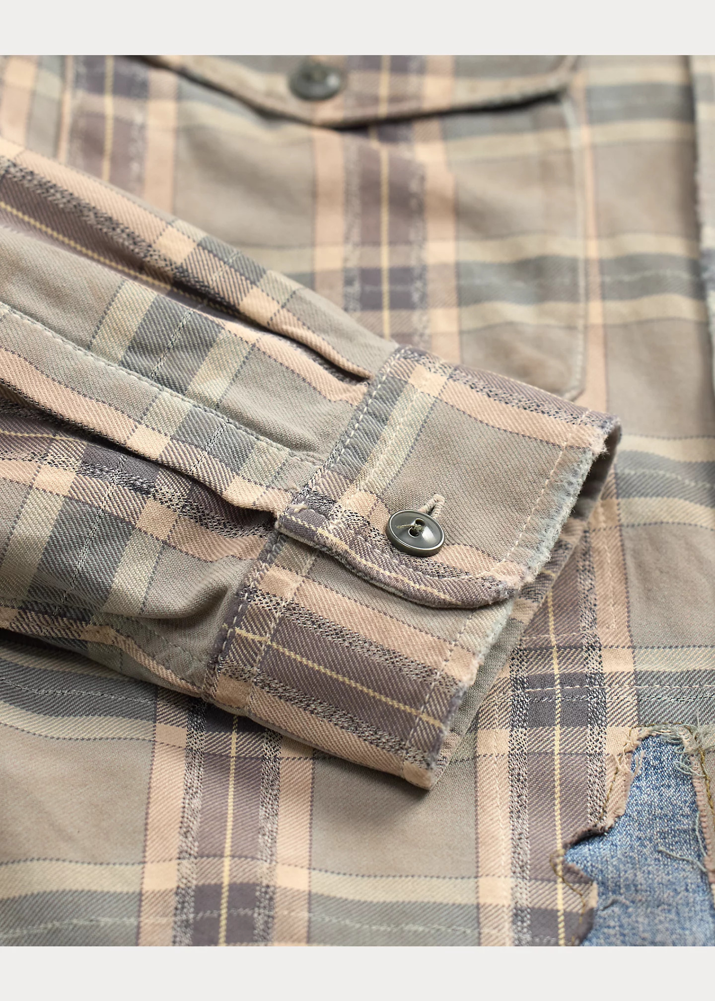 Repaired Plaid Twill Workshirt - 4