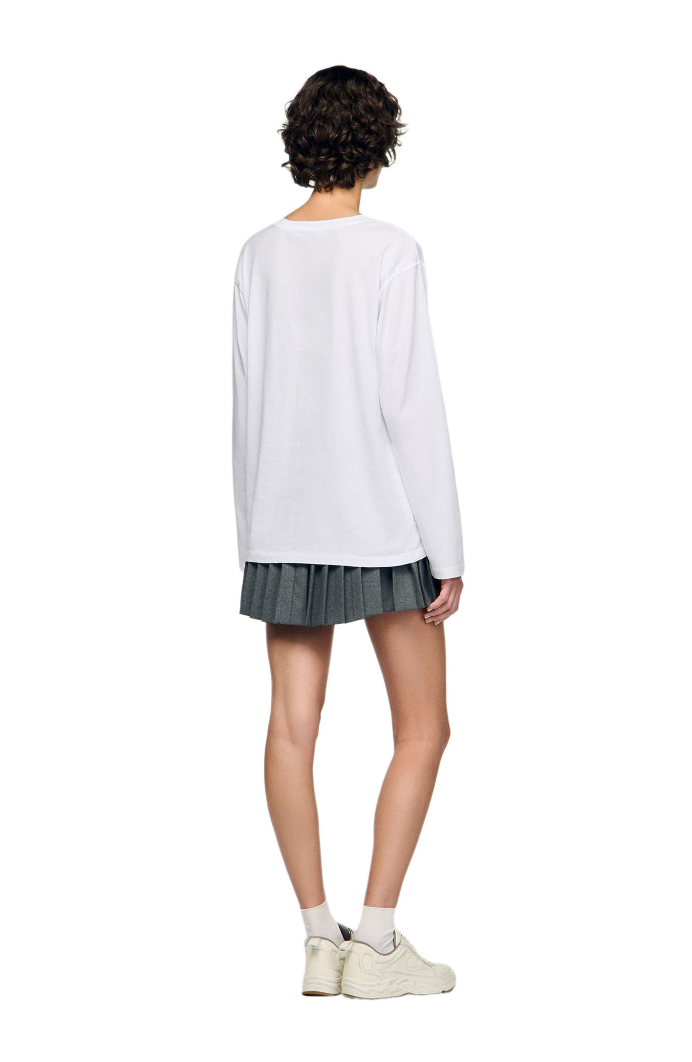 SANDRO T-shirt with embroidery in White at Nordstrom - 2
