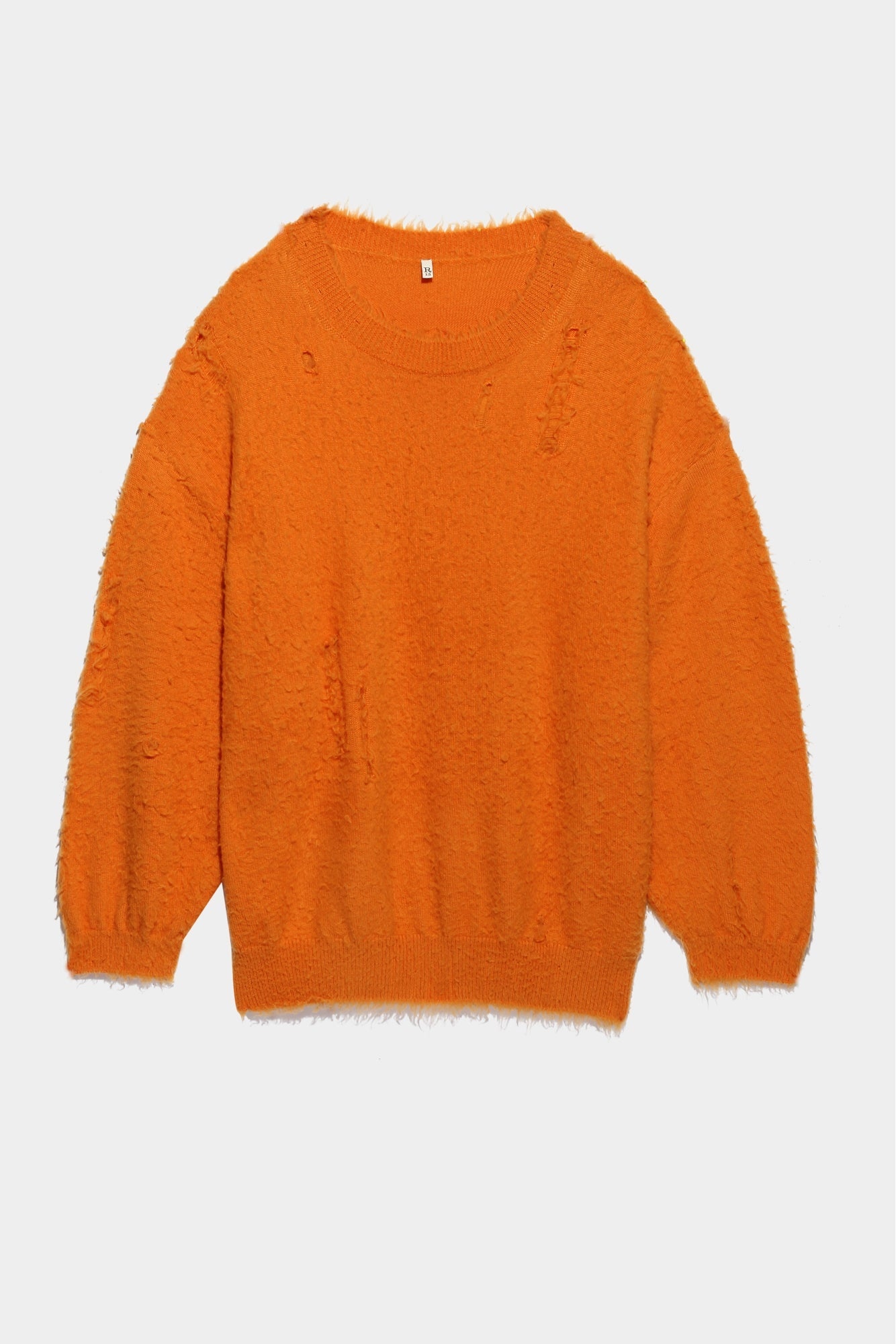 SHAGGY OVERSIZED SWEATER - ORANGE - 4