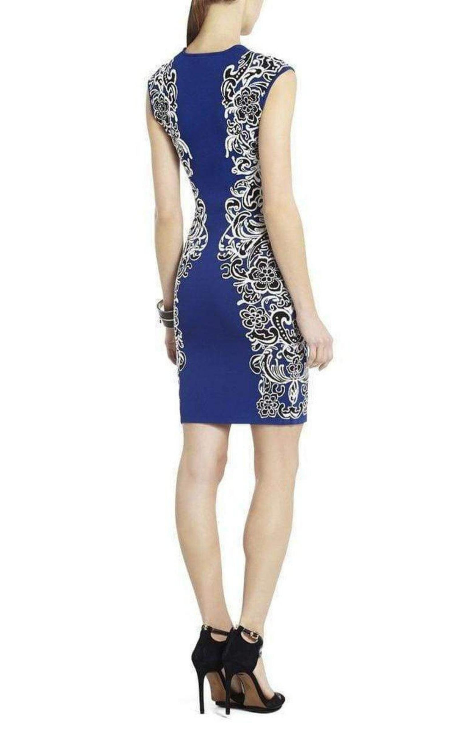 BCBGMAXAZRIA - Ellena Jacquard Lace Dress - 2
