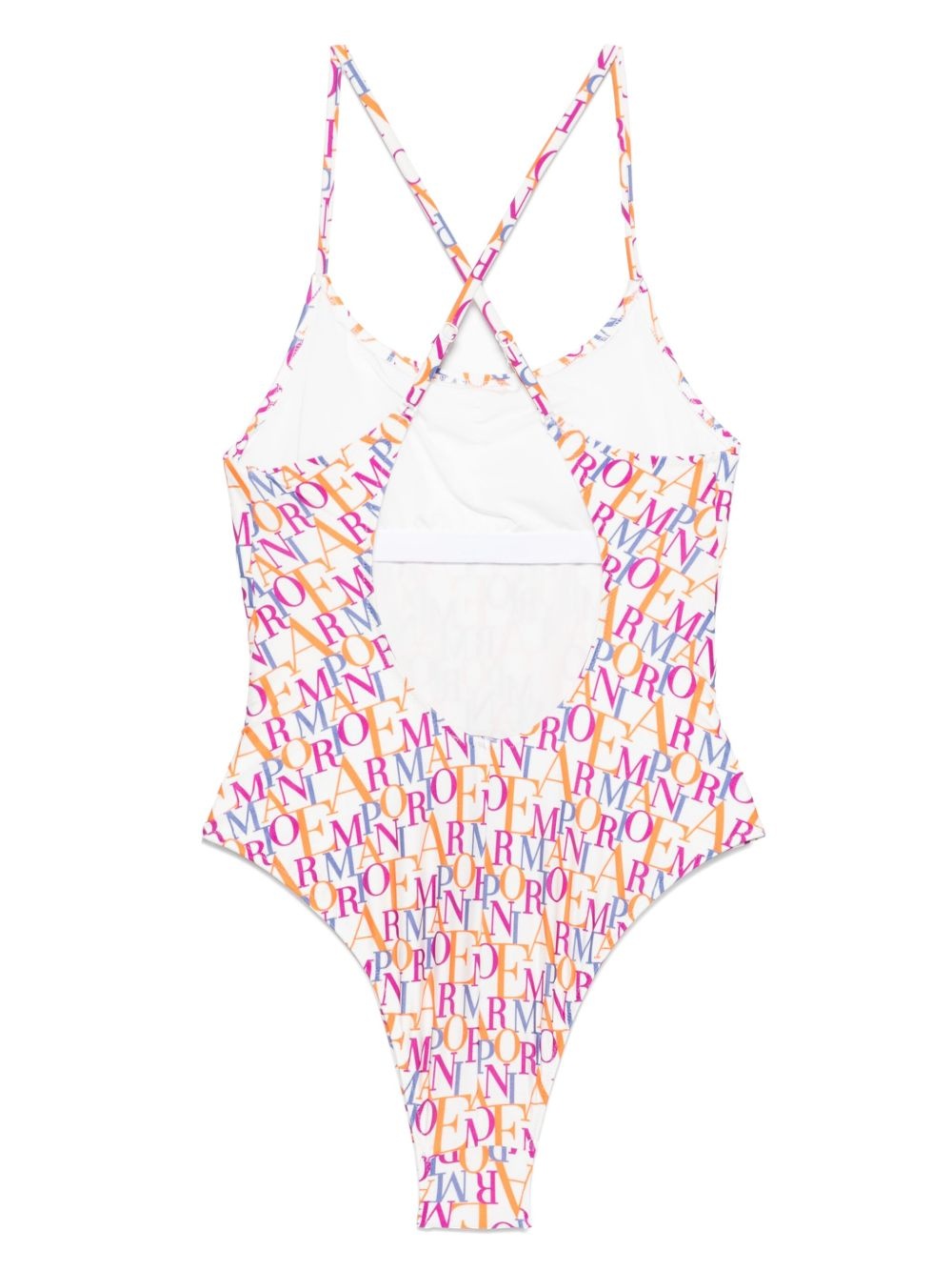 logo-print swimsuit - 2