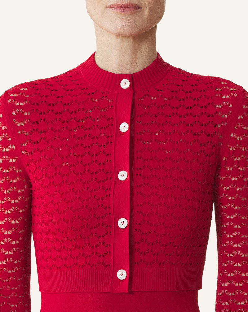 LACE CARDIGAN WITH ROUND NECK 5