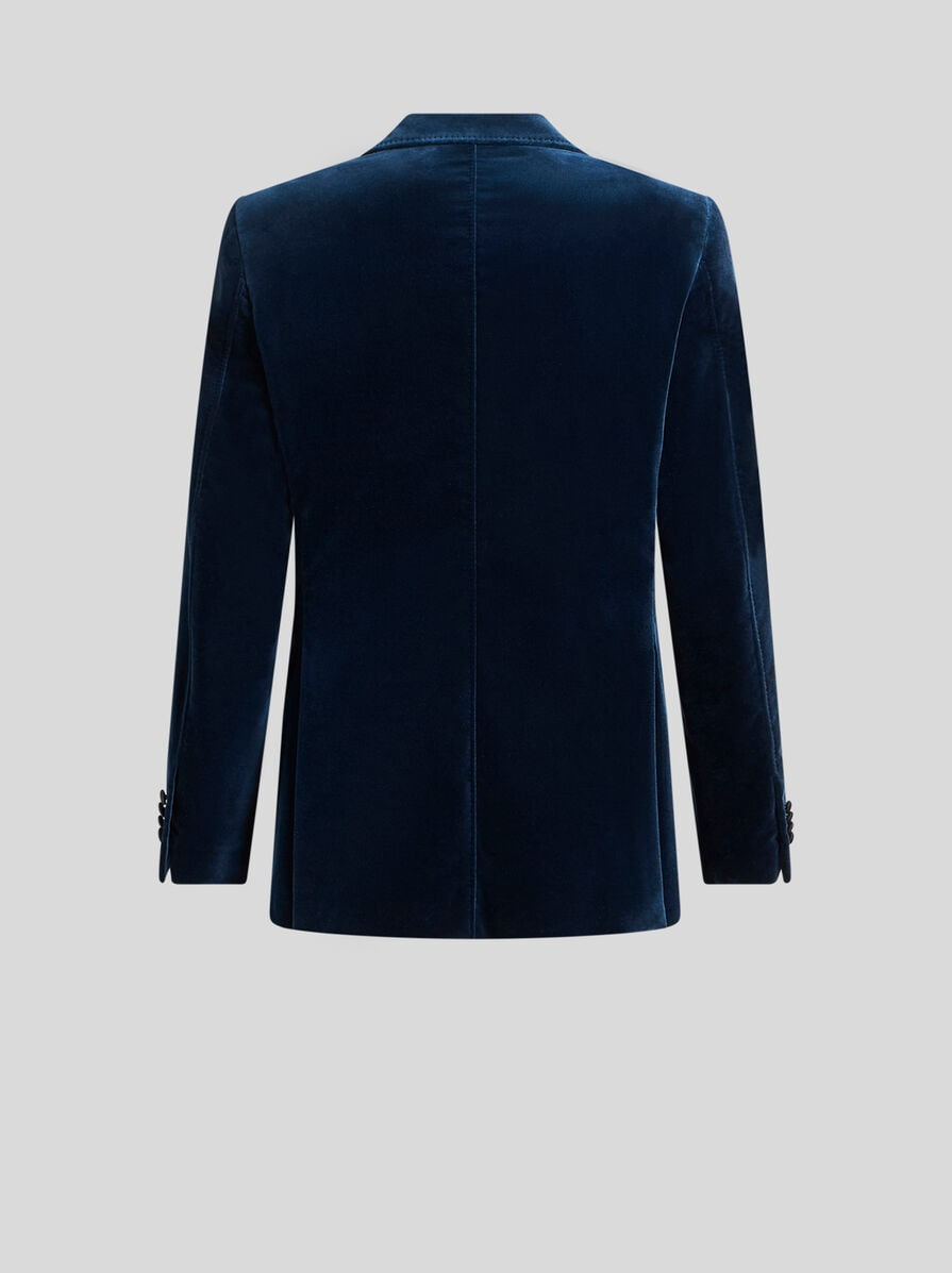 SINGLE-BREASTED BLAZER WITH CONTRASTING LINING - 5