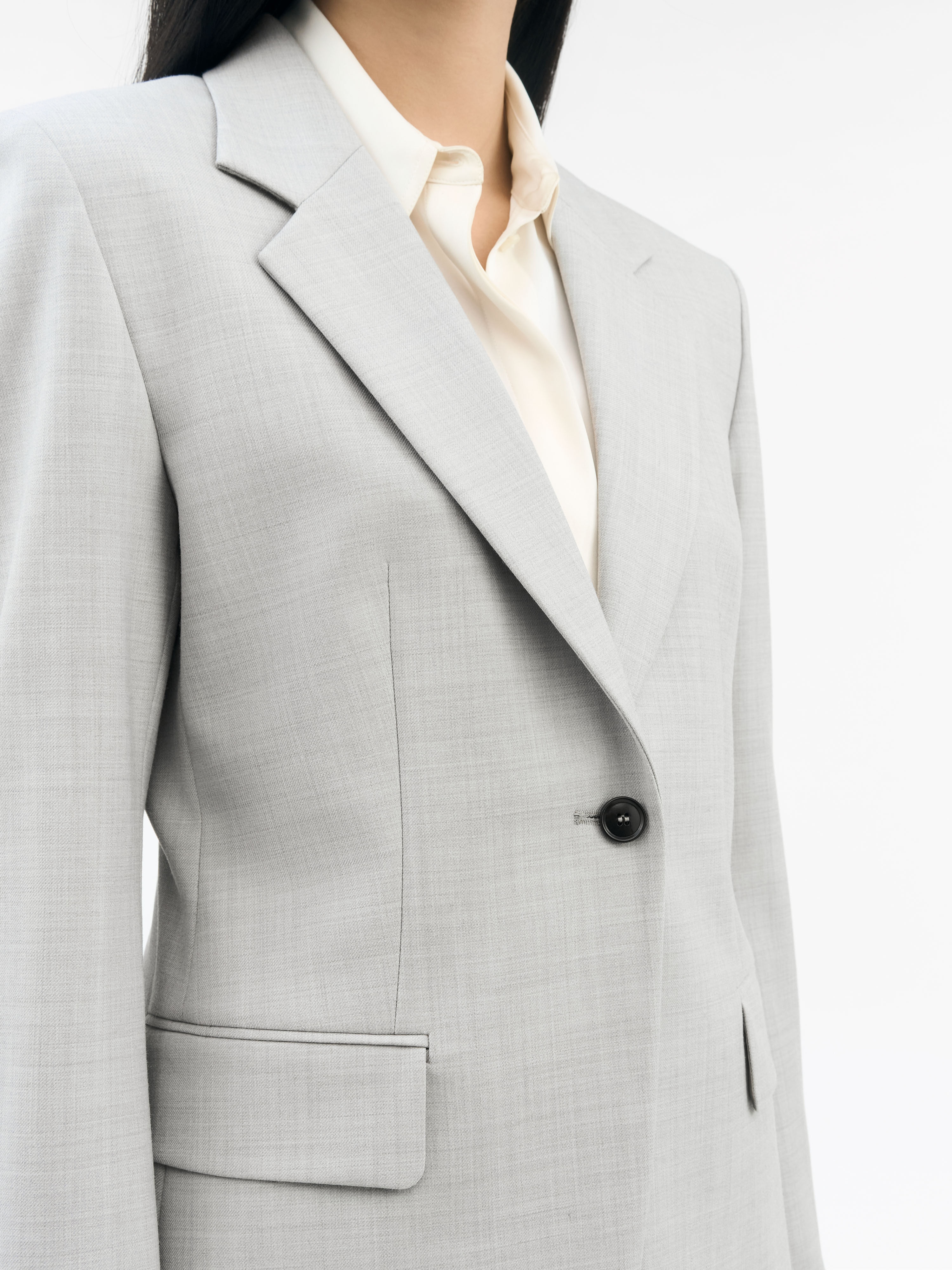 Narina Classic Wool Blend Blazer - 5
