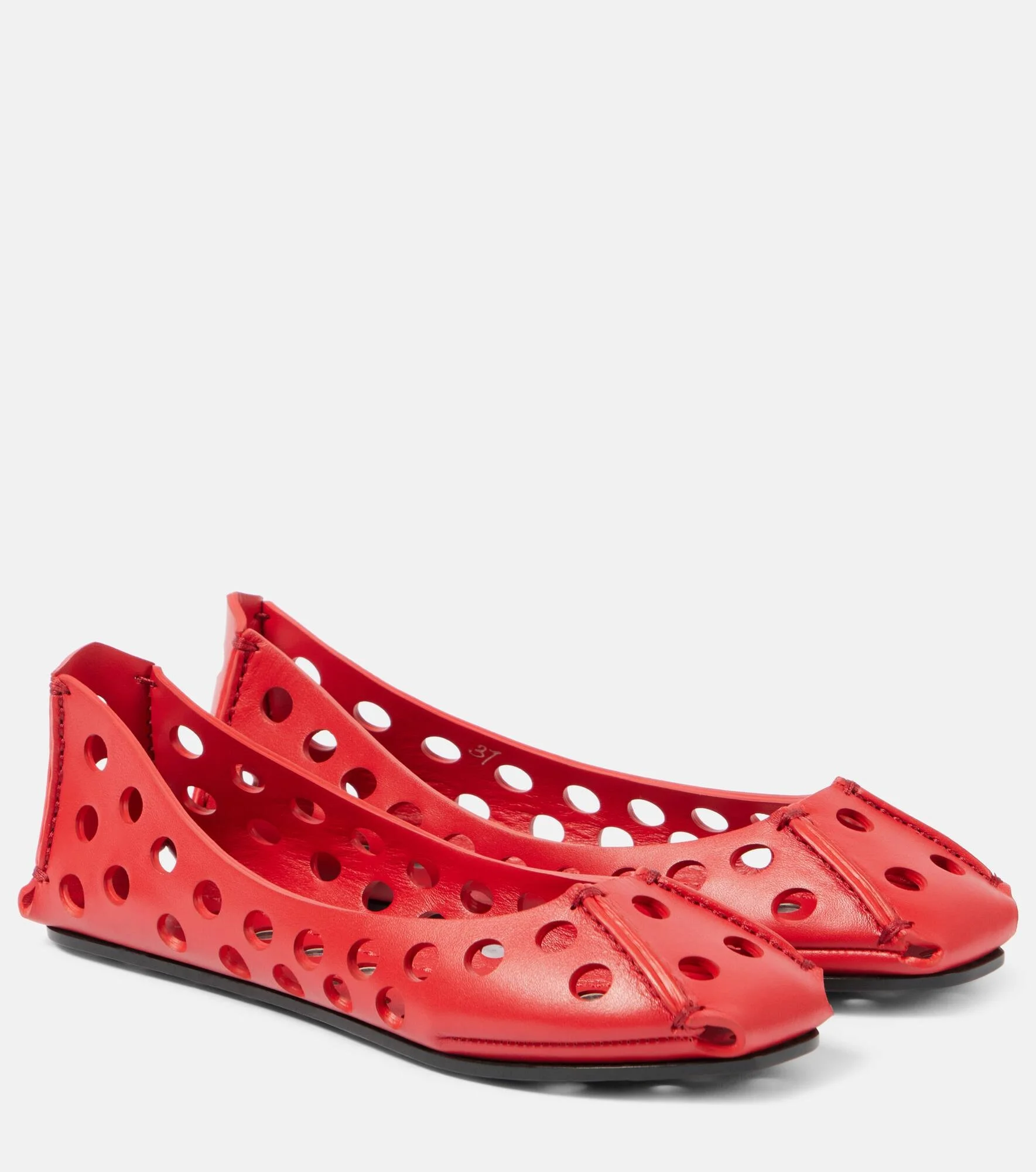 Leather ballet flats - 1
