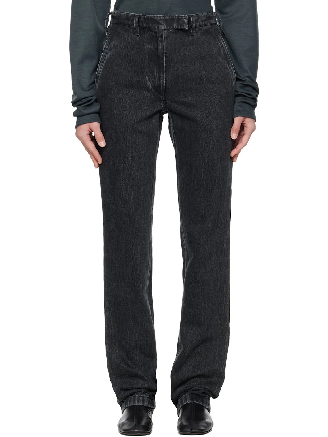 Black Faded Jeans - 1