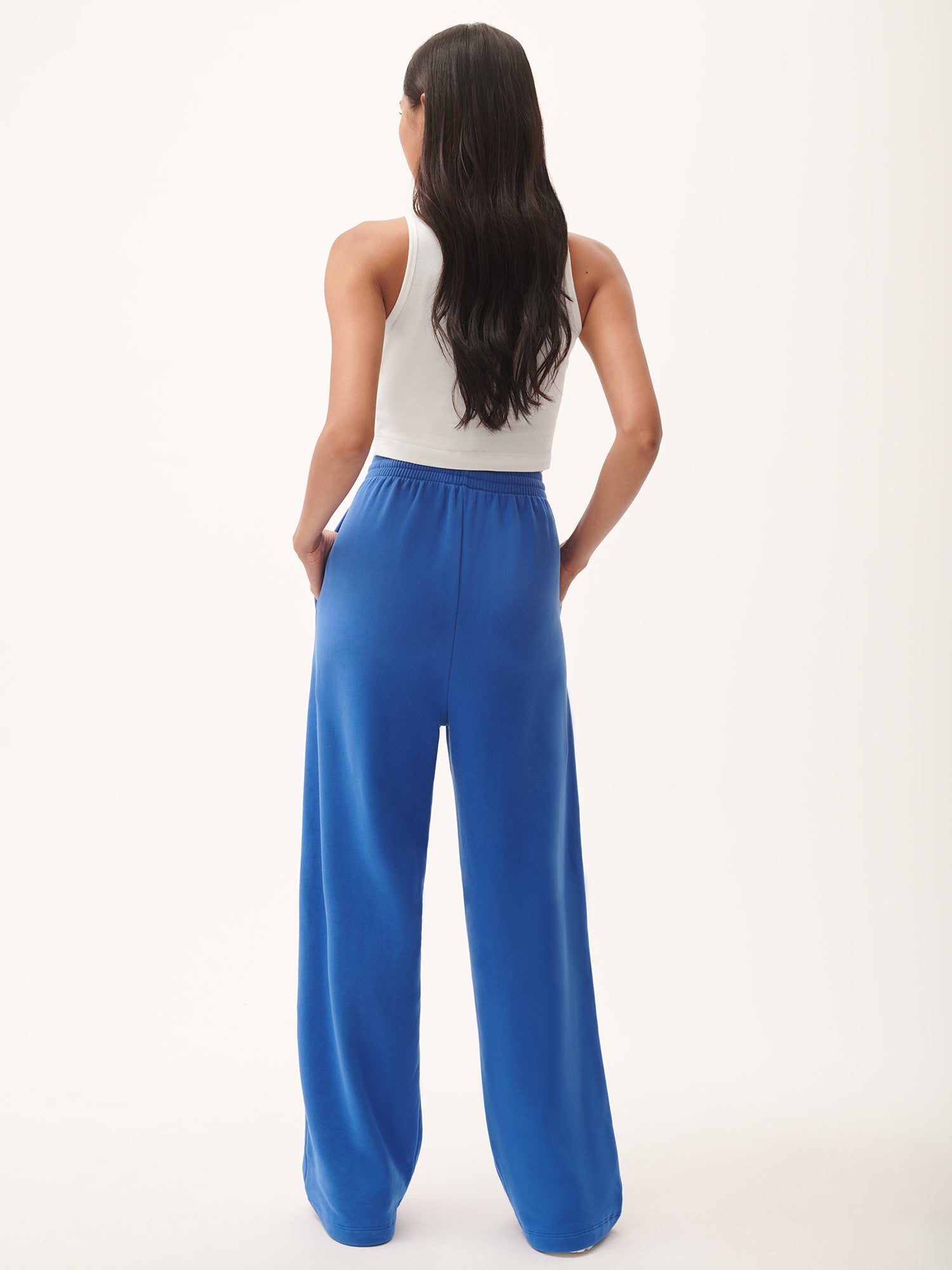 Womens 365 Midweight Straight Leg Track Pants - Gaia Blue - 3