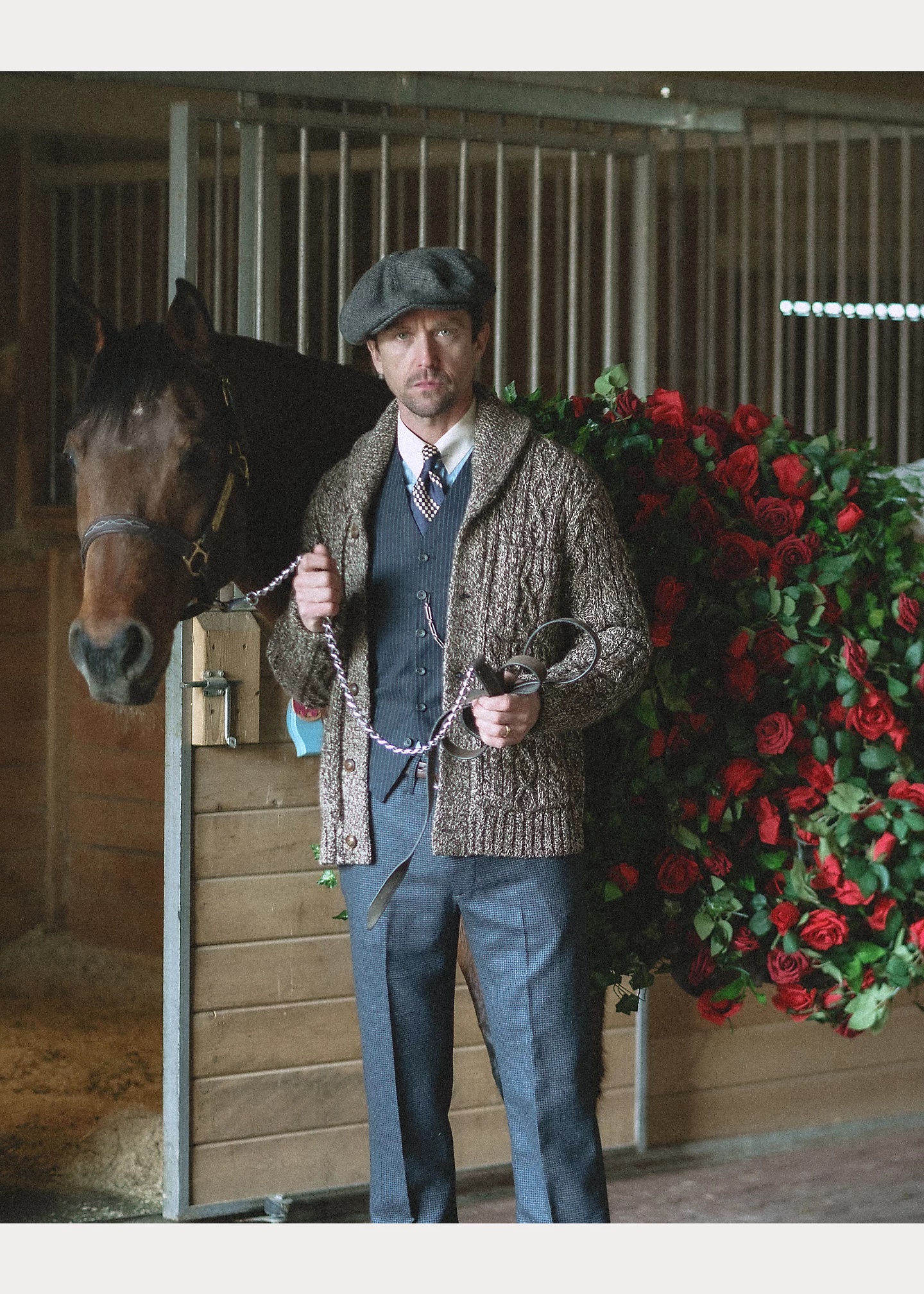Marled Aran-Knit Shawl Cardigan - 6