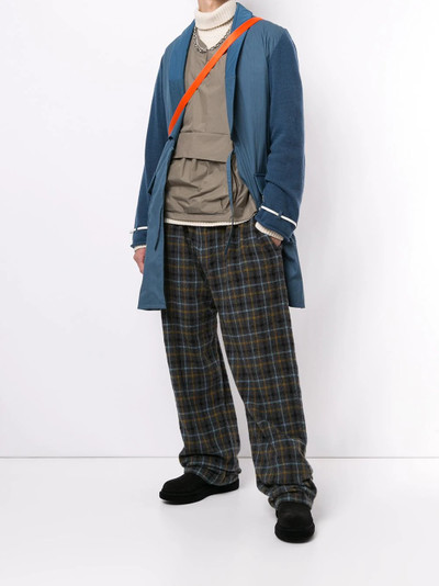 UNDERCOVER elasticated-waist plaid trousers outlook