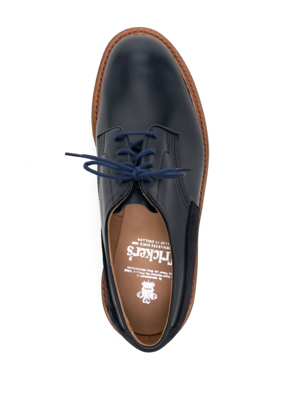 panelled lace-up derby shoes - 4