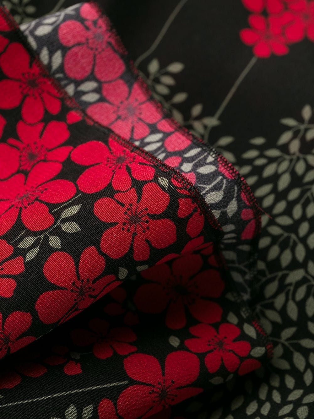 floral flared trousers - 7