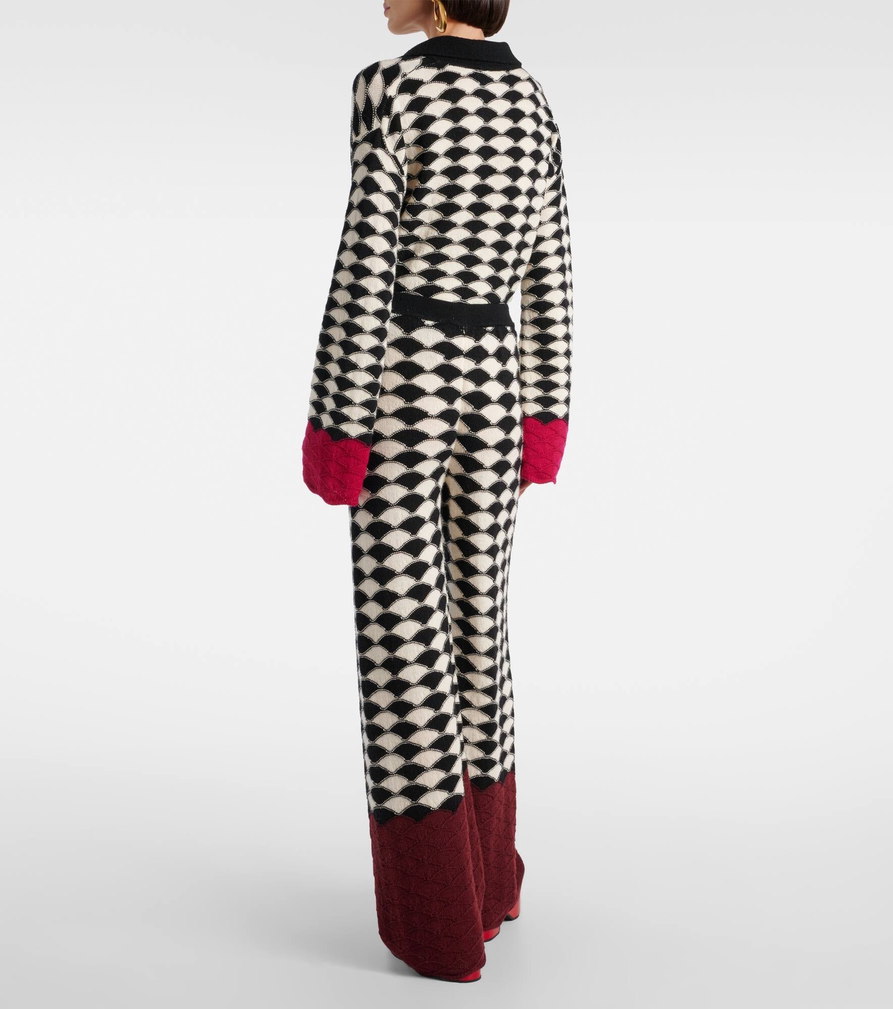 Lounge wool wide-leg pants - 3