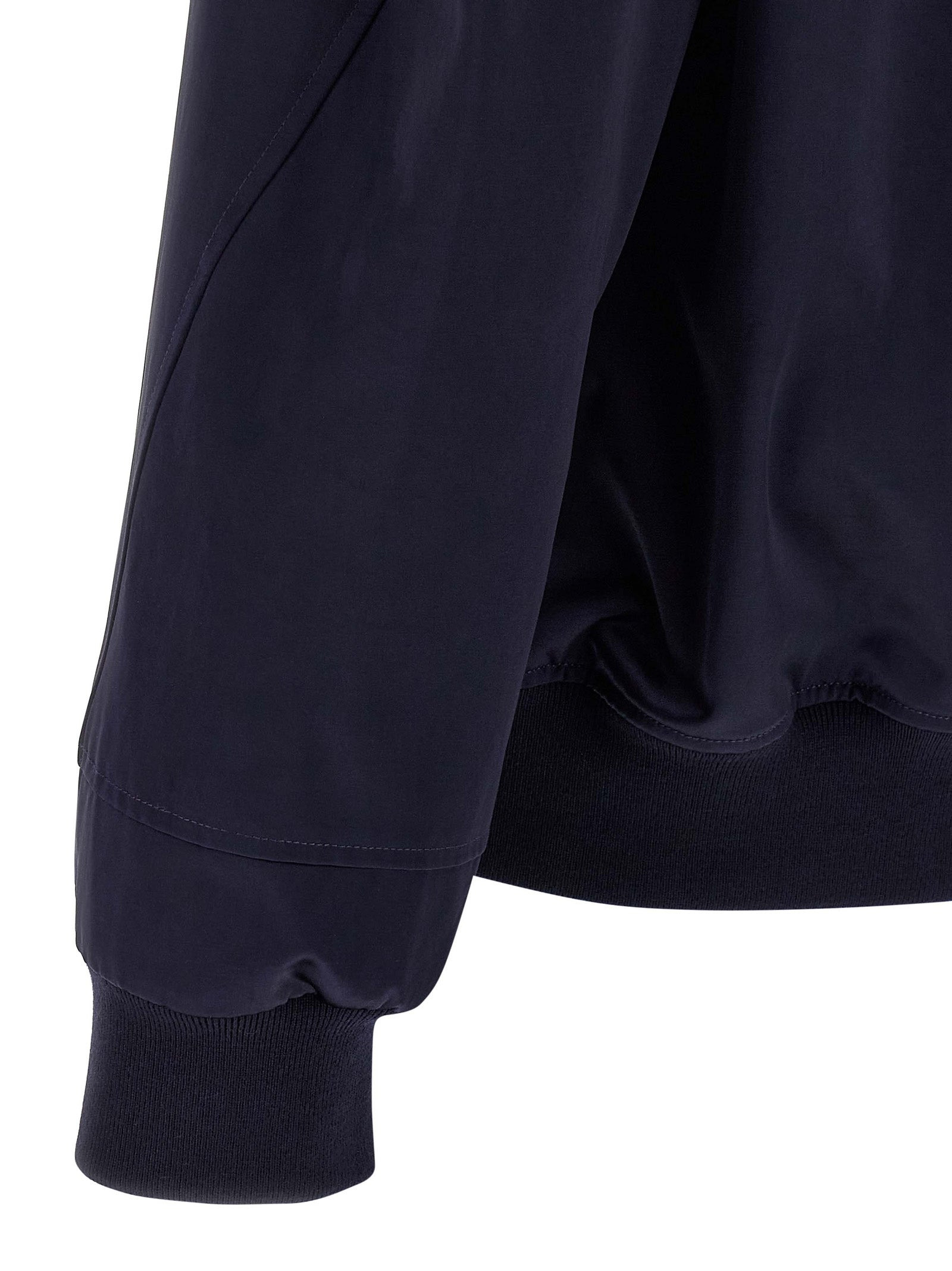 Logo Bomber Jacket Puffer Jackets Blue - 4