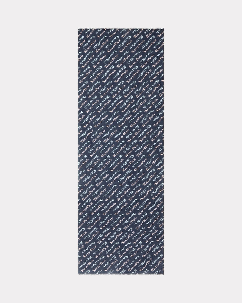 'KENZOGRAM' cotton scarf 1