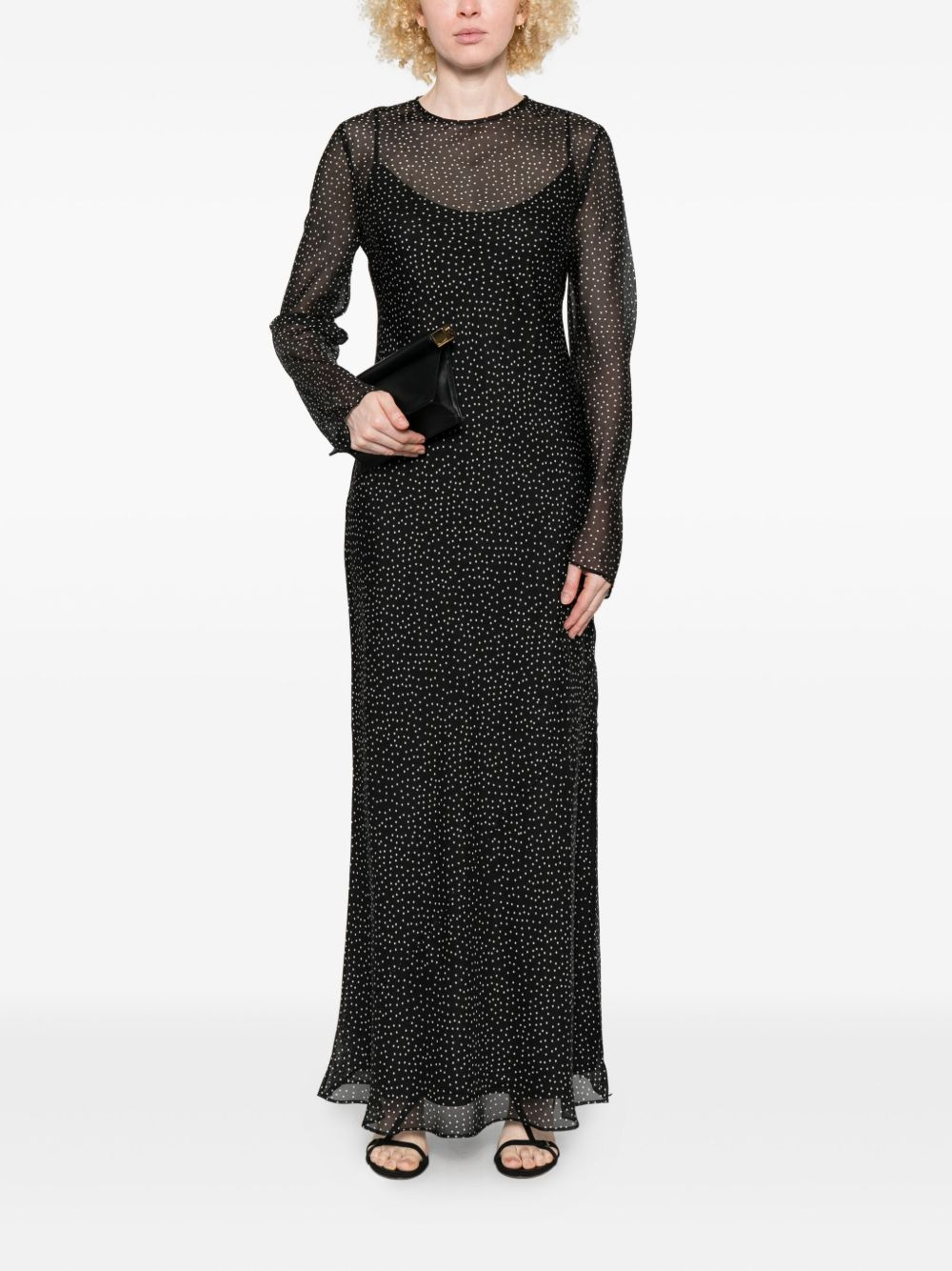 Lisander polka-dot long-sleeve dress - 2