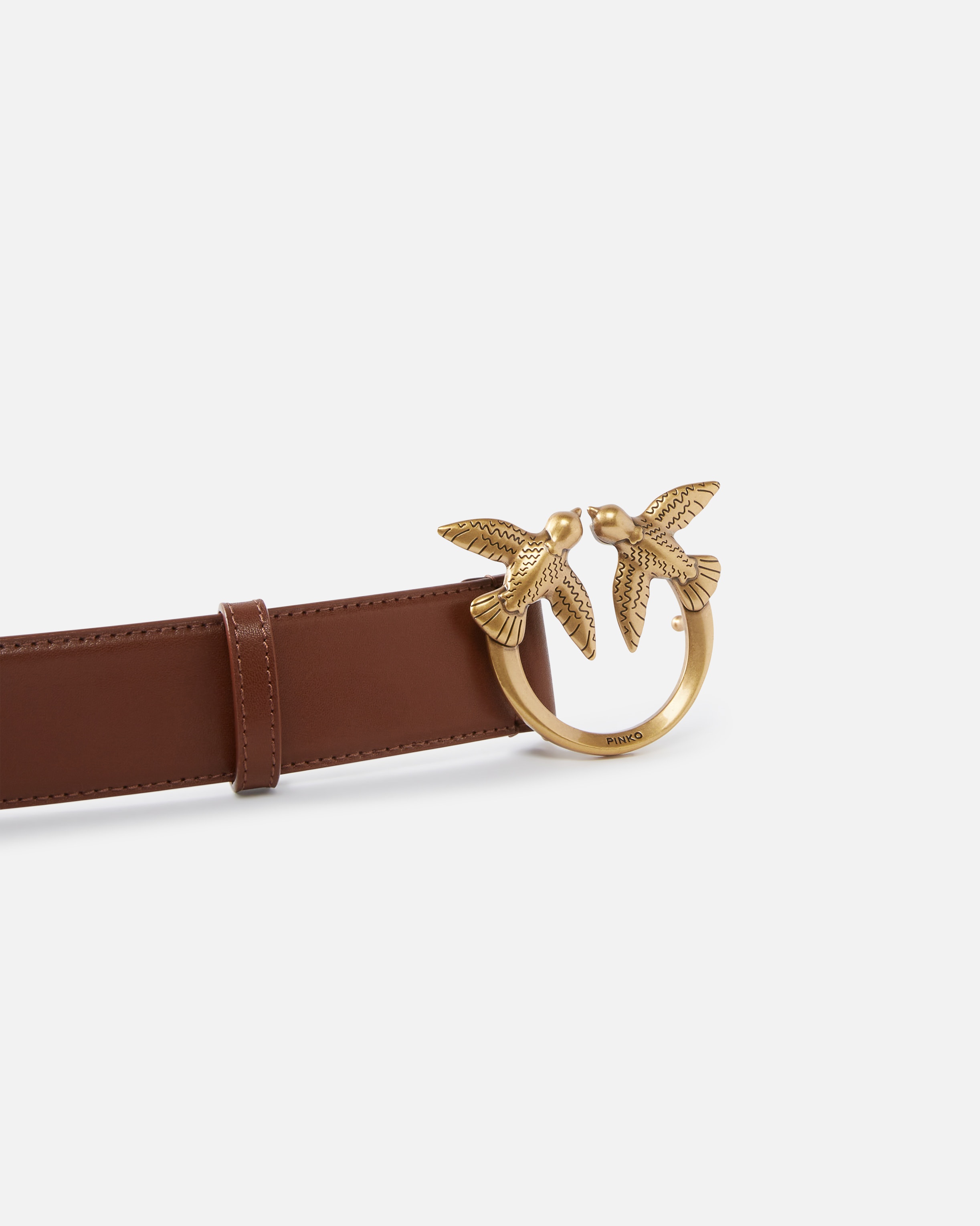 LOVE BIRDS HIGH LEATHER BELT 4CM - 5