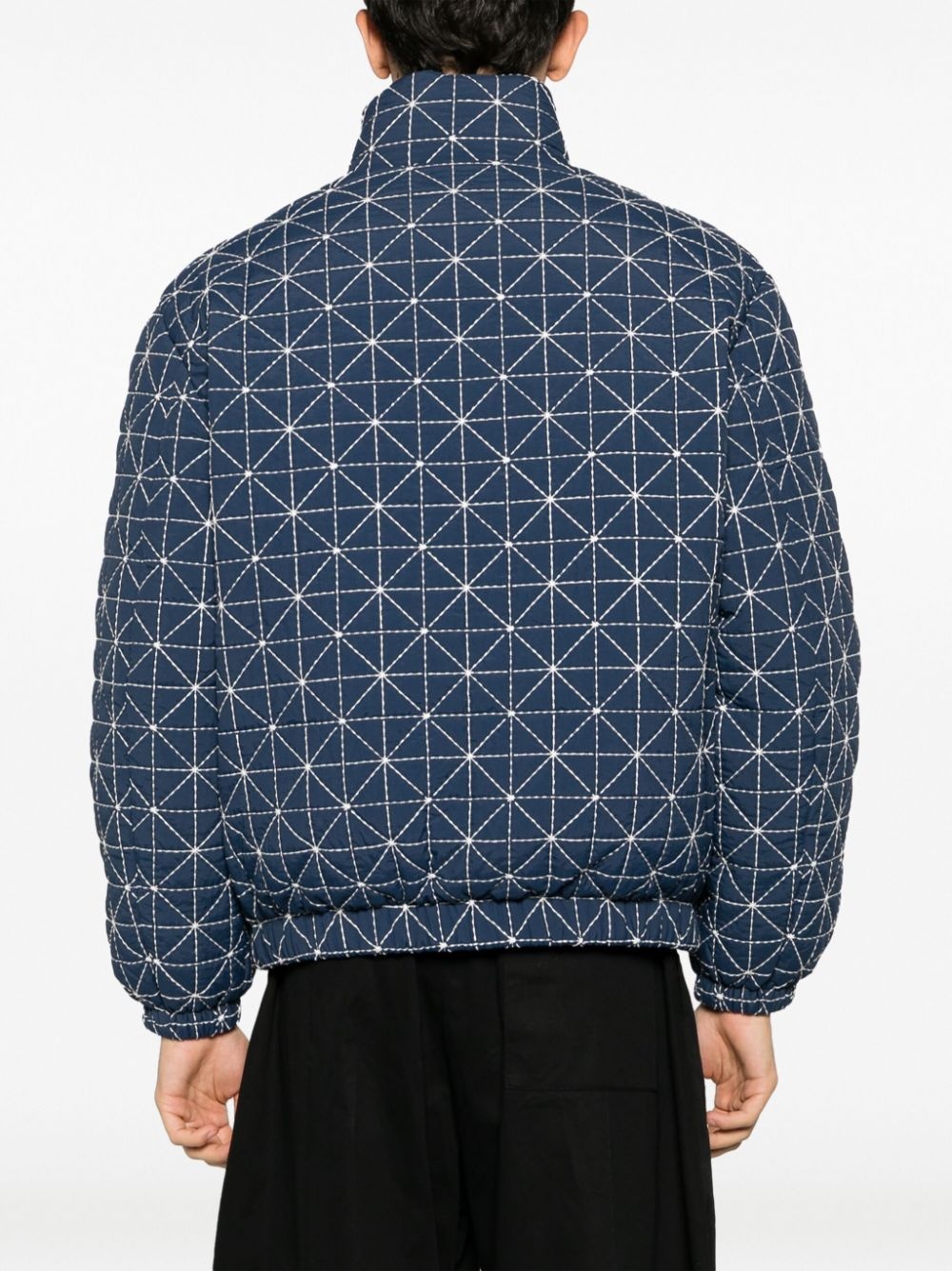 Sashiko-stitch puffer jacket - 4