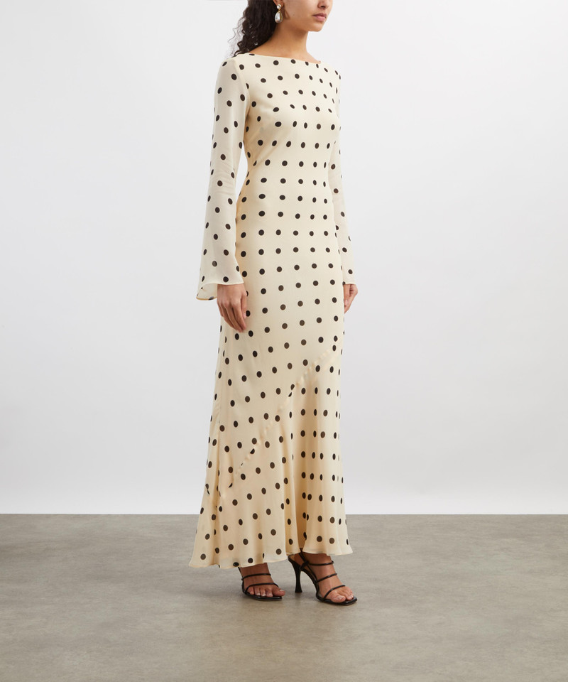 Reformation Esra Sundae Dot Maxi Dress outlook
