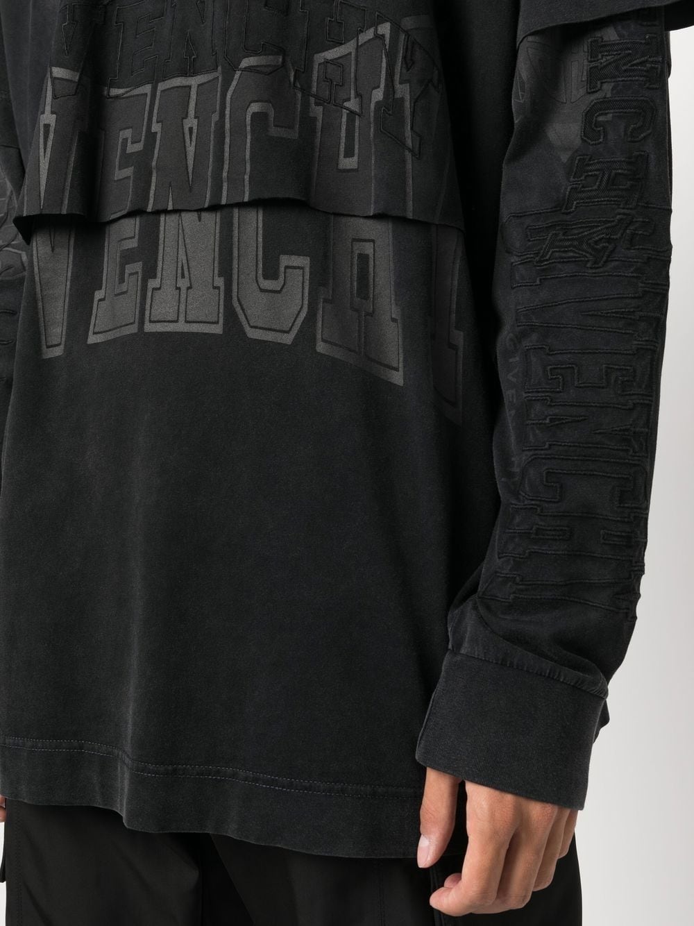 logo-embroidered long-sleeve t-shirt - 5