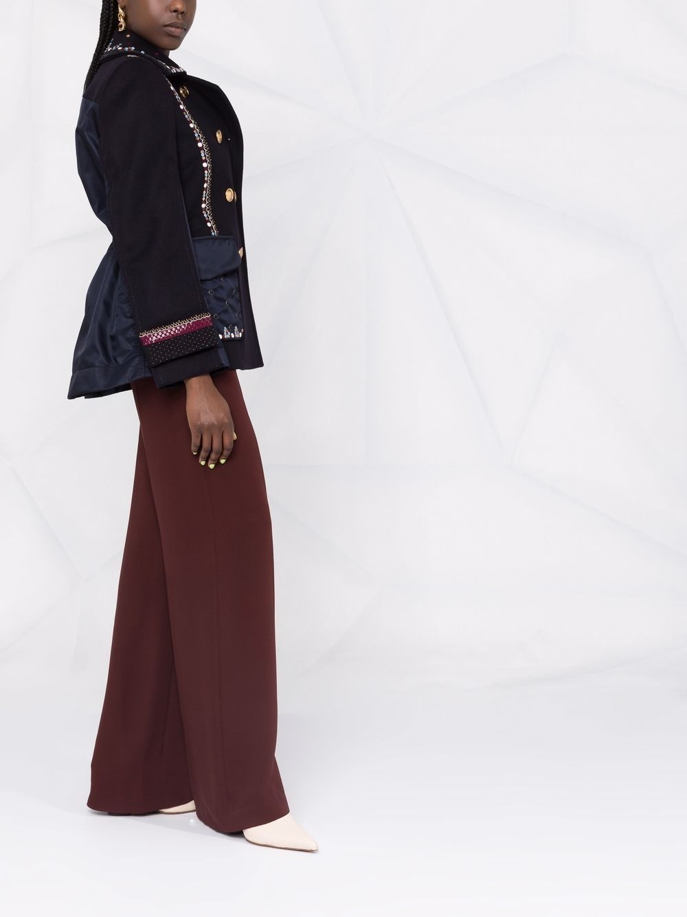double-breasted embellished jacket - 6