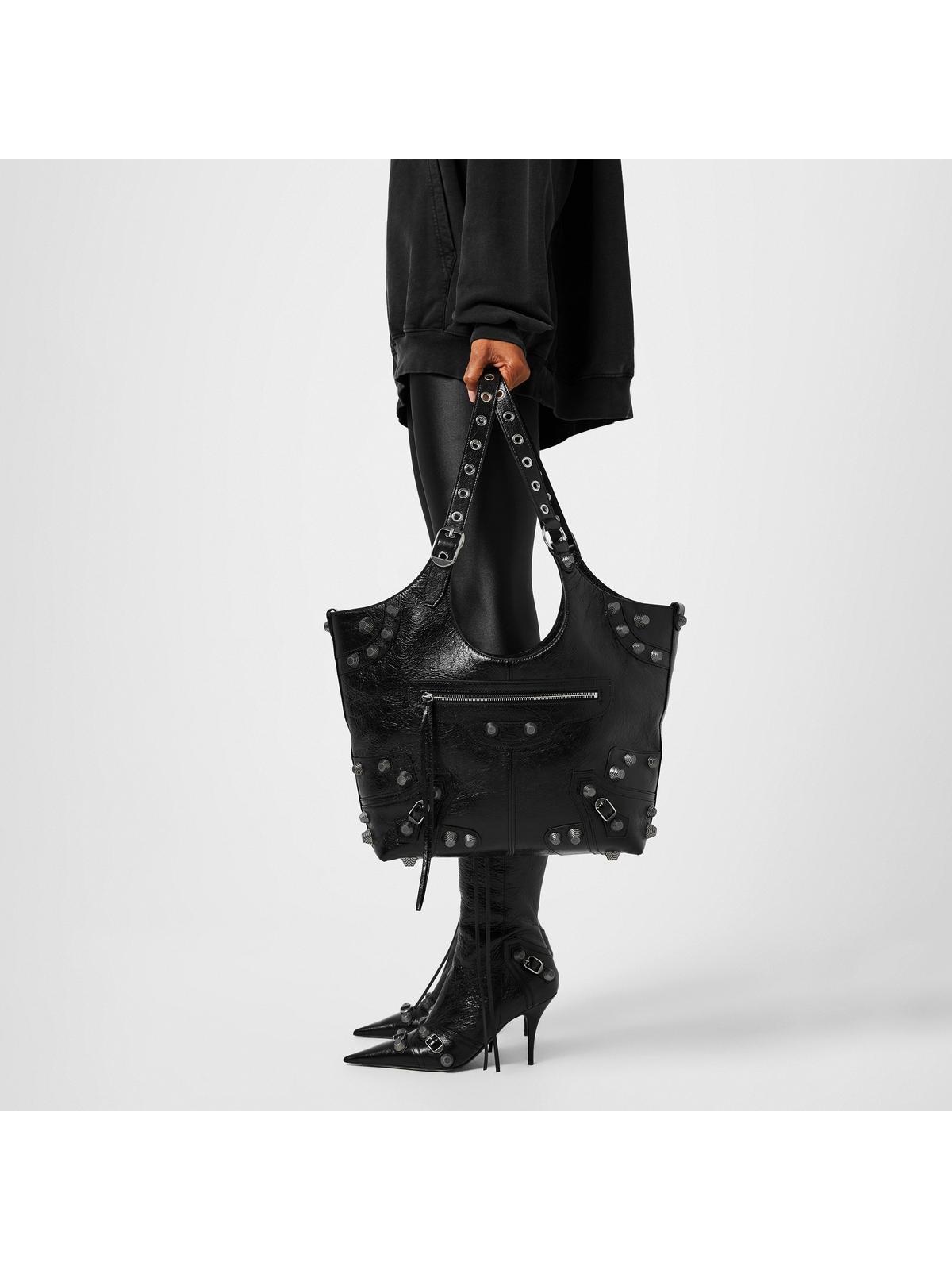 ayaBALENCIAGA LE CAGOLE MEDIUM レア品 Balenciaga Le Cagole Medium Tote Black in Leather - US