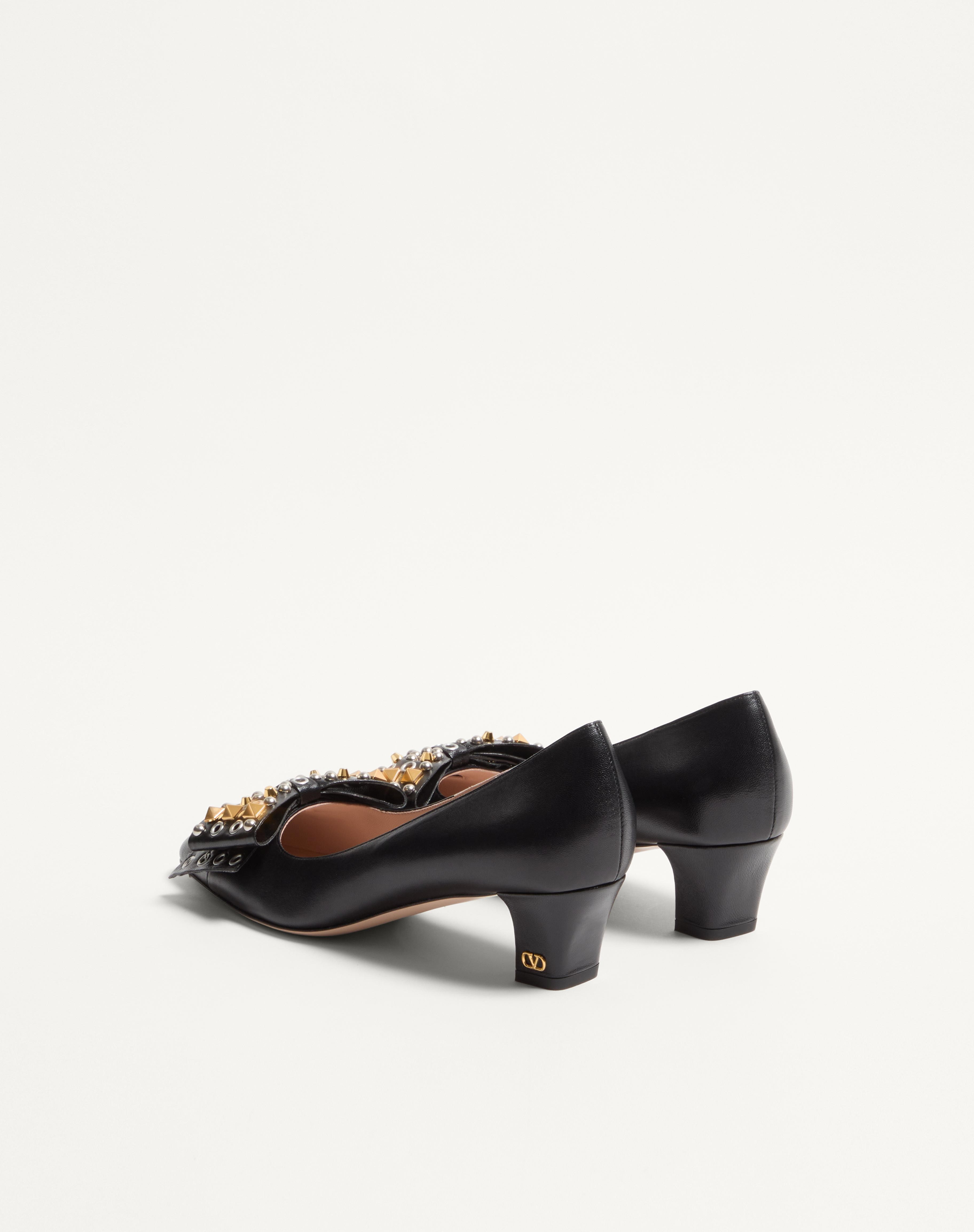 BOWOW PUMP IN KIDSKIN WITH STUDS 45MM - 5