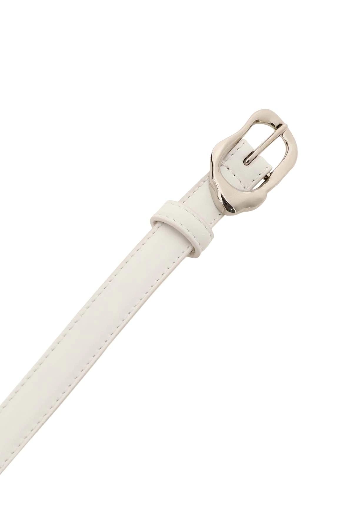 SCULTPURAL BUCKLE THIN BELT - 3