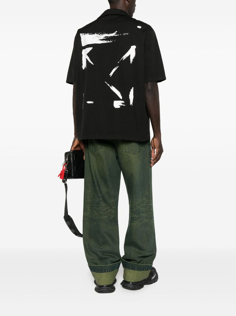 Off-White logo-embroidered short-sleeve shirt outlook