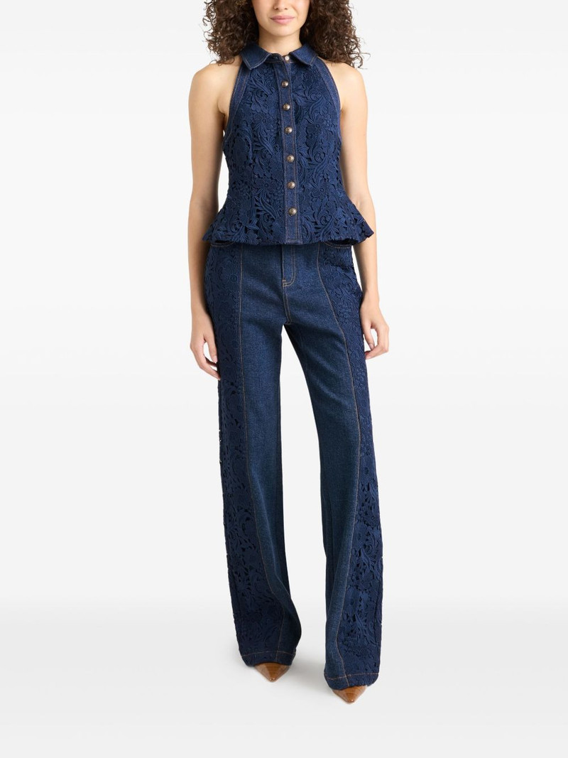 Cinq à Sept Ronin lace button top outlook