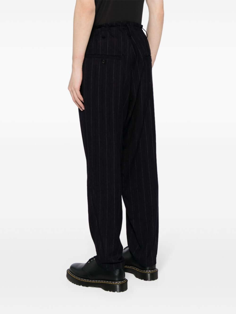 pinstriped tailored trousers - 4
