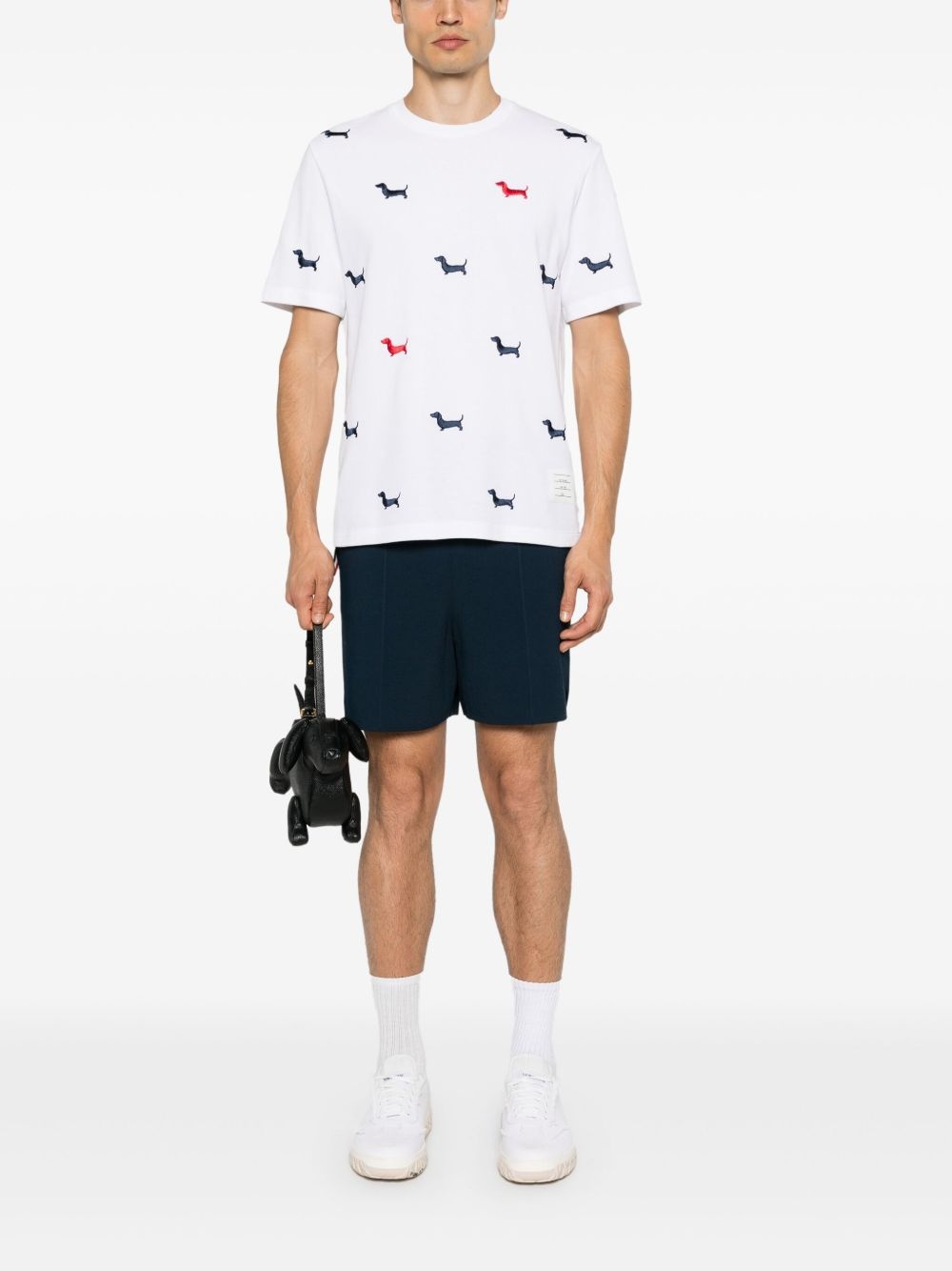 dog-embroidery T-shirt - 2
