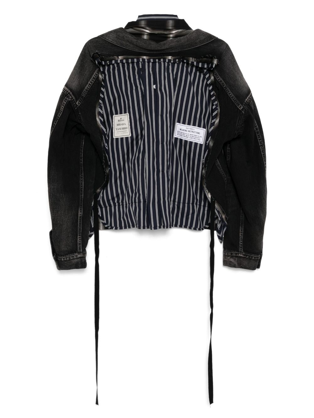 layered denim jacket - 2