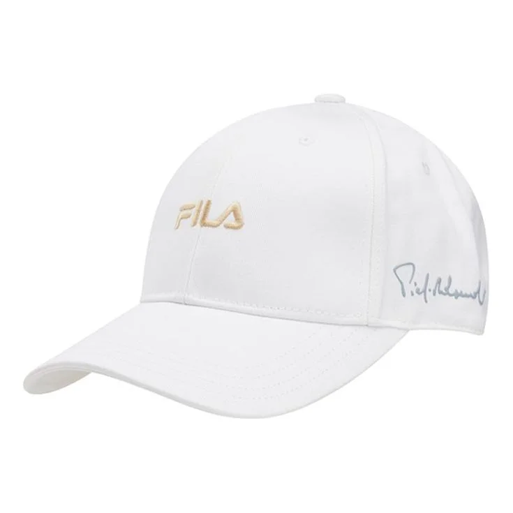 Men's FILA Logo Casual White Baseball Cap F13M118201F - 1