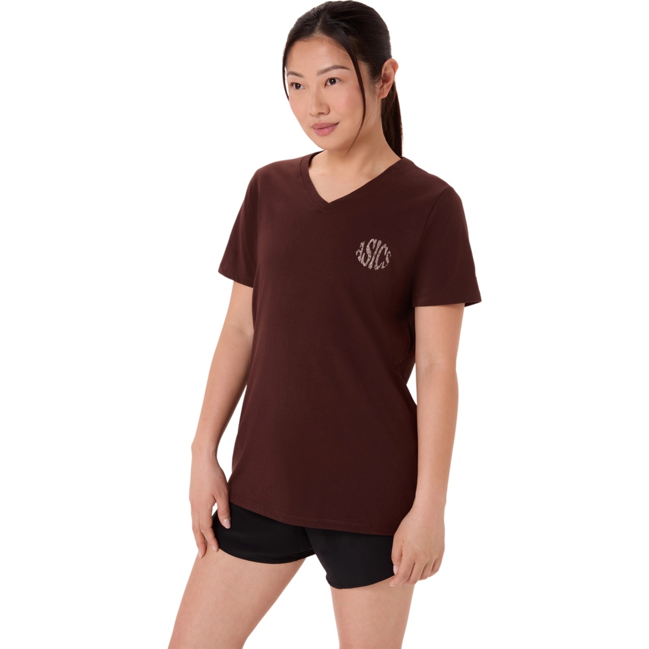 WOMEN'S ASICS NATURE V-NECK SHORT SLEEVE TEE - 3